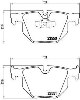 Тормозные колодки дисковые BREMBO P06 039