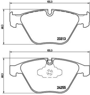 Комплект тормозных колодок из 4 шт. дисков BREMBO P06055