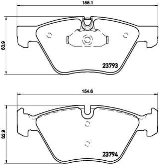 Тормозные колодки дисковые BREMBO P06 057