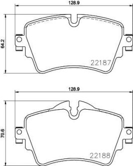 Тормозные колодки дисковые BREMBO P06 092