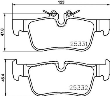 Тормозные колодки дисковые BREMBO P06 094