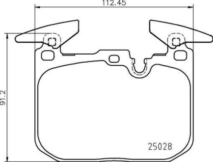 Тормозные колодки дисковые BREMBO P06 098