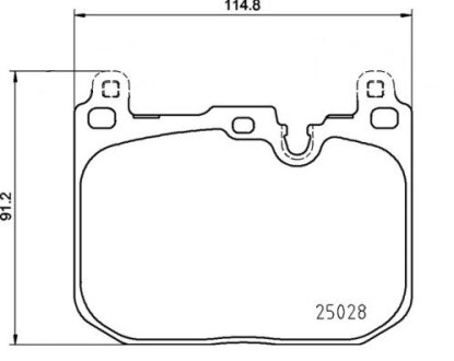 Тормозные колодки дисковые BREMBO P06 110