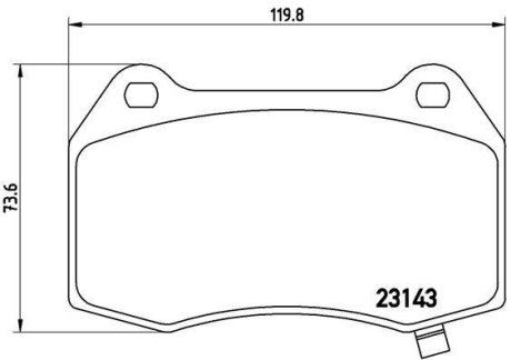 Гальмівні колодки дискові BREMBO P09 003