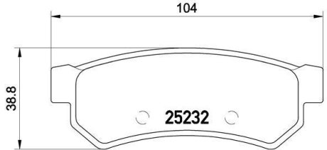 Гальмівні колодки дискові BREMBO P10 053