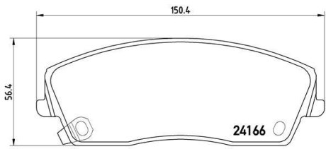 Гальмівні колодки дискові BREMBO P11 019