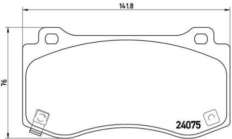 Гальмівні колодки дискові BREMBO P11 023