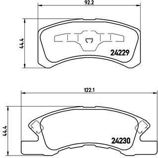 Тормозные колодки дисковые BREMBO P16 011