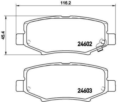 Гальмівні колодки дискові BREMBO P18 024