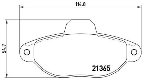 Гальмiвнi колодки дисковi BREMBO P23054