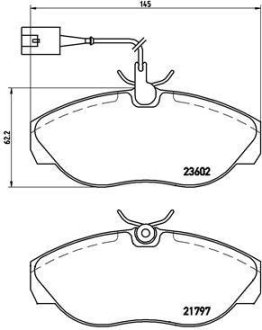 Тормозные колодки дисковые BREMBO P23 083