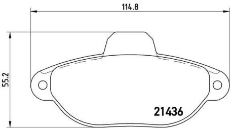 Гальмівні колодки дискові BREMBO P23 096 (фото 1)