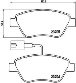 Гальмівні колодки дискові BREMBO P23 141