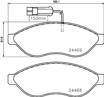 Гальмівні колодки дискові BREMBO P23 143