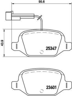 Тормозные колодки дисковые BREMBO P23 146