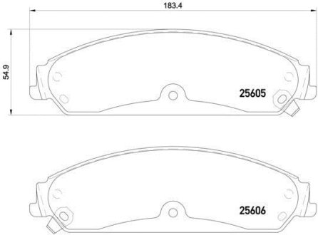 Тормозные колодки дисковые BREMBO P23 149