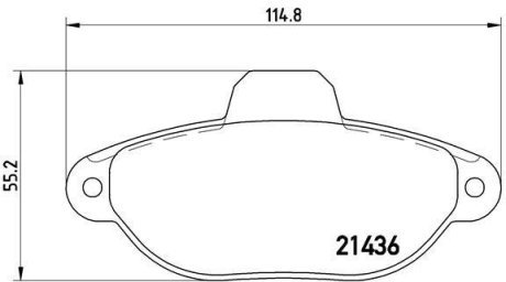 Гальмівні колодки дискові BREMBO P23 160