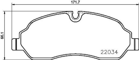 Гальмівні колодки дискові BREMBO P24 171