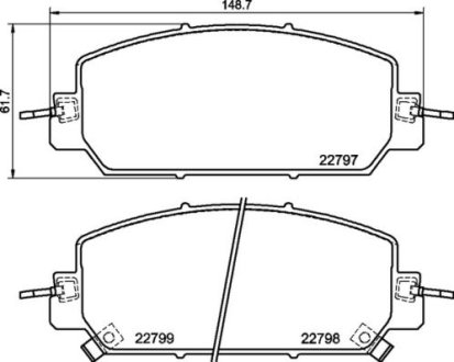 Тормозные колодки дисковые BREMBO P28 098