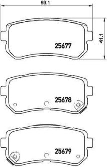 Тормозные колодки дисковые BREMBO P30 068