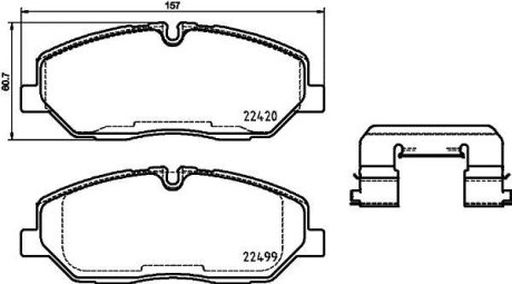 Тормозные колодки дисковые BREMBO P30 084