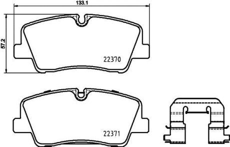 Тормозные колодки дисковые BREMBO P30 085