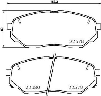 Тормозные колодки дисковые BREMBO P30 086