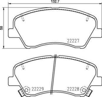 Тормозные колодки дисковые BREMBO P30 098