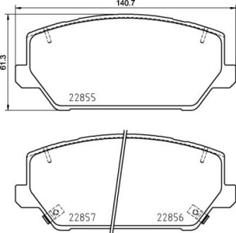 Тормозные колодки дисковые BREMBO P30 102