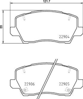 Тормозные колодки дисковые BREMBO P30 114