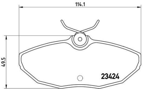 Тормозные колодки дисковые BREMBO P36 013