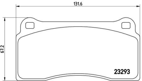 Тормозные колодки дисковые BREMBO P36 018