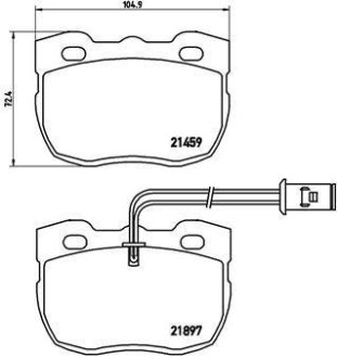 Гальмівні колодки дискові BREMBO P44 004