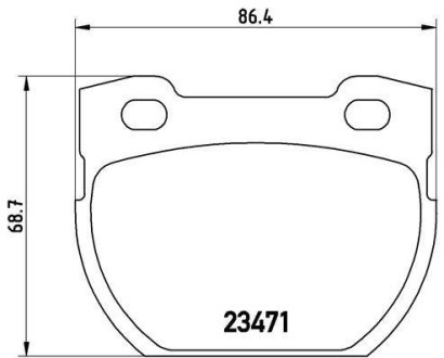 Тормозные колодки дисковые BREMBO P44 006