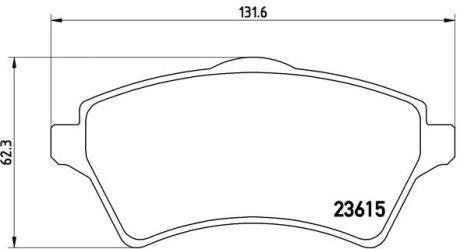 Тормозные колодки дисковые BREMBO P44 011