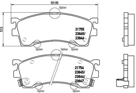 Тормозные колодки дисковые BREMBO P49 023