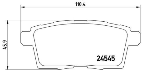 Тормозные колодки дисковые BREMBO P49 041