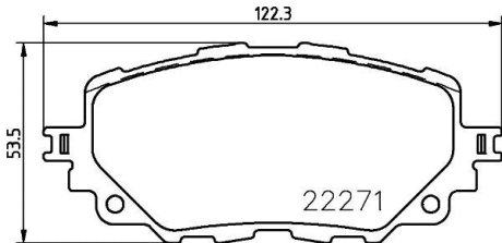 Тормозные колодки дисковые BREMBO P49 054