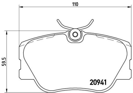 Тормозные колодки дисковые BREMBO P50 008