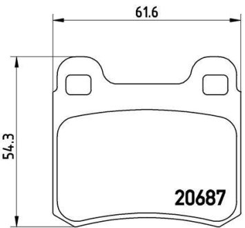 Гальмівні колодки дискові BREMBO P50 013