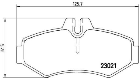 Тормозные колодки дисковые BREMBO P50 020 (фото 1)