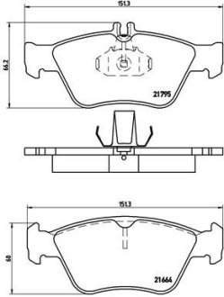 Тормозные колодки дисковые BREMBO P50 023