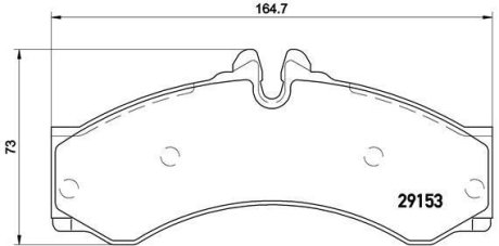 Гальмівні колодки дискові BREMBO P50 028