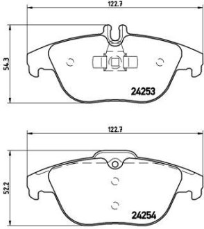 Тормозные колодки дисковые BREMBO P50 068