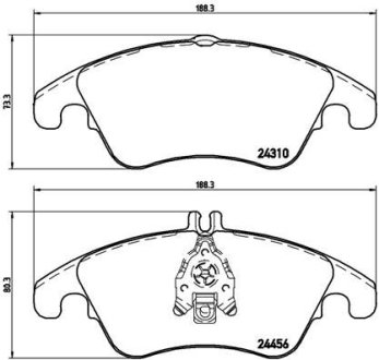 Гальмівні колодки дискові BREMBO P50 069X