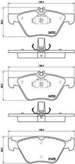 Гальмівні колодки дискові BREMBO P50 075