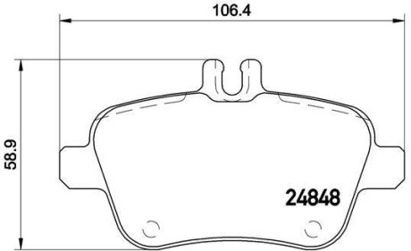 Тормозные колодки дисковые BREMBO P50 091