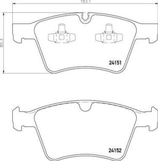 Тормозные колодки дисковые BREMBO P50 115