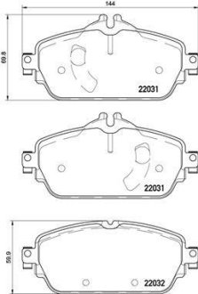 Гальмівні колодки дискові BREMBO P50 119