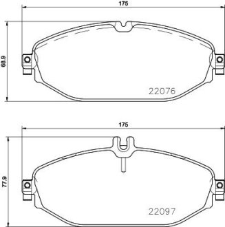 Тормозные колодки дисковые BREMBO P50 124